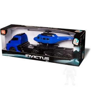 CAMINHÃO INVICTUS SKY COM HELICÓPTERO 1053 CARDOSO TOYS